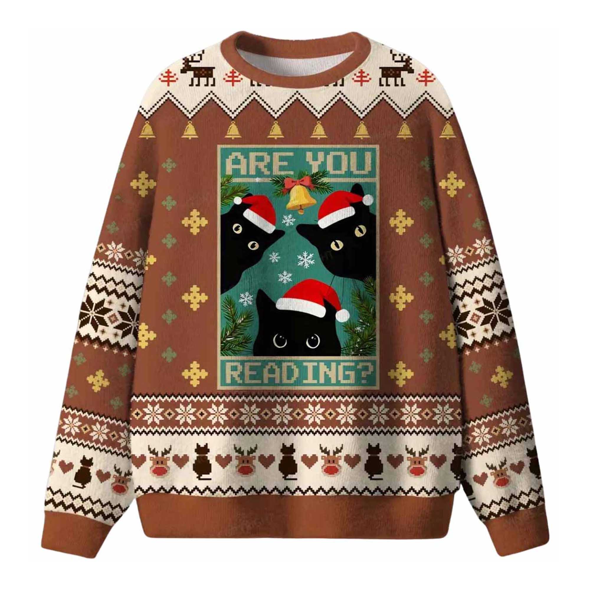2025 Are You Reading Ugly Christmas Sweater 1 2025 Are You Reading Ugly Christmas Sweater (2)