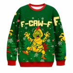 2025 F-Caw-F Chicken Christmas Ugly Sweater