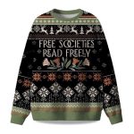2025 Free Societies Read Freely Ugly Christmas Sweater