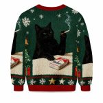 2025 Marlboro Smoking Cat Meme Christmas Ugly Sweater