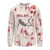 2026 Skeleton Well Shit Waffle Sweatshirt (1)