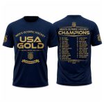 2026 USA Gold Men’s Olympic Hockey USA Gold Medal Champions Shirt
