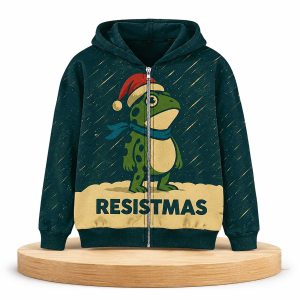 Resistmas Resist Portland Frog Zip Hoodie (2)