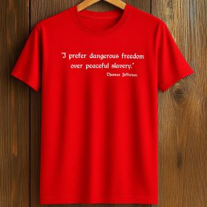 I Prefer Dangerous Freedom Over Peaceful Slavery Thomas Jefferson Shirt (1)