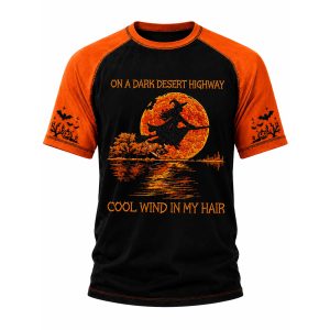 2026 Halloween On A Dark Desert Highway Cool Wind In My Hair Shirt (1)