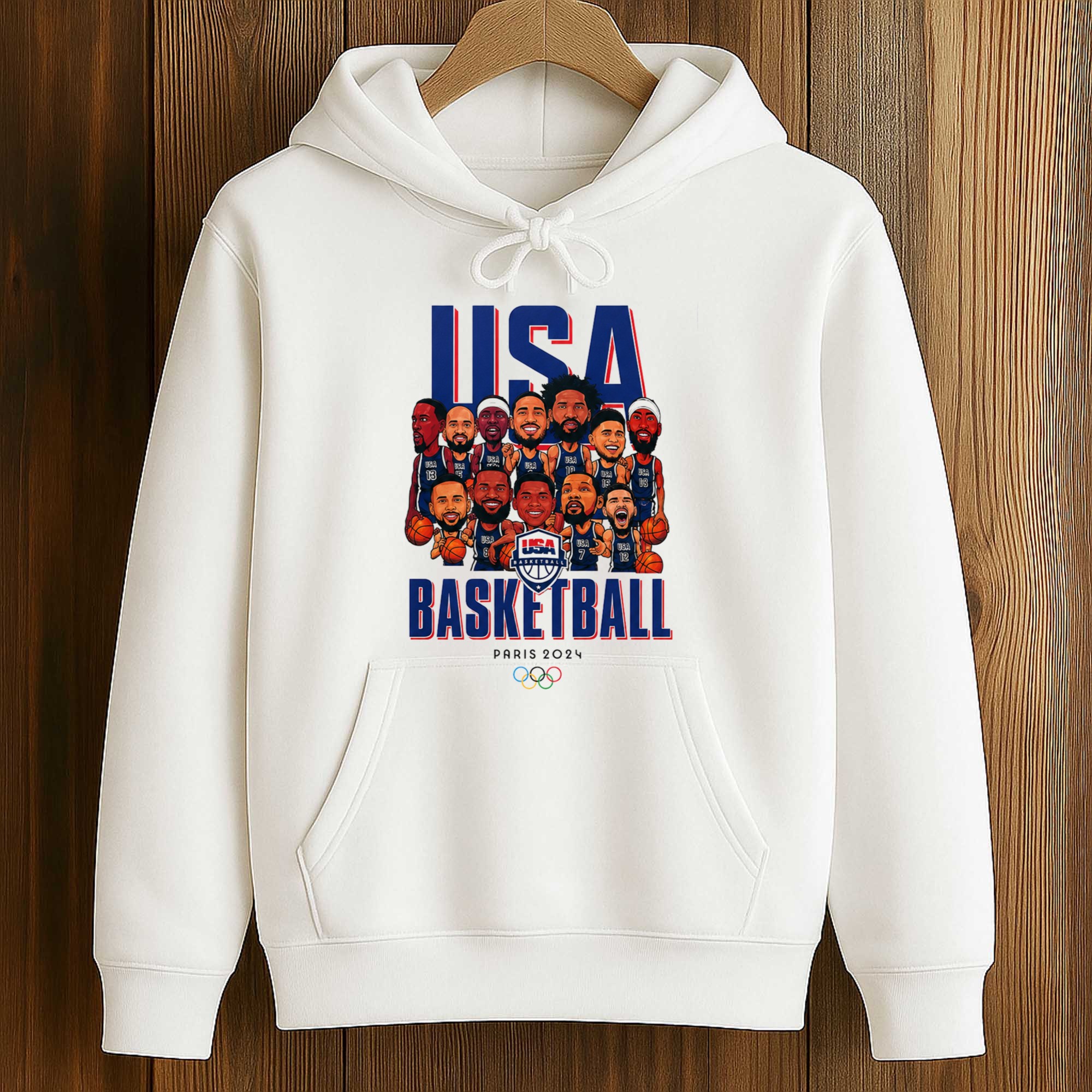 Anthony Edwards USA Basketball Team Paris 2024 Olympic Shirt 4 Anthony Edwards USA Basketball Team Paris 2024 Olympic Shirt (4)