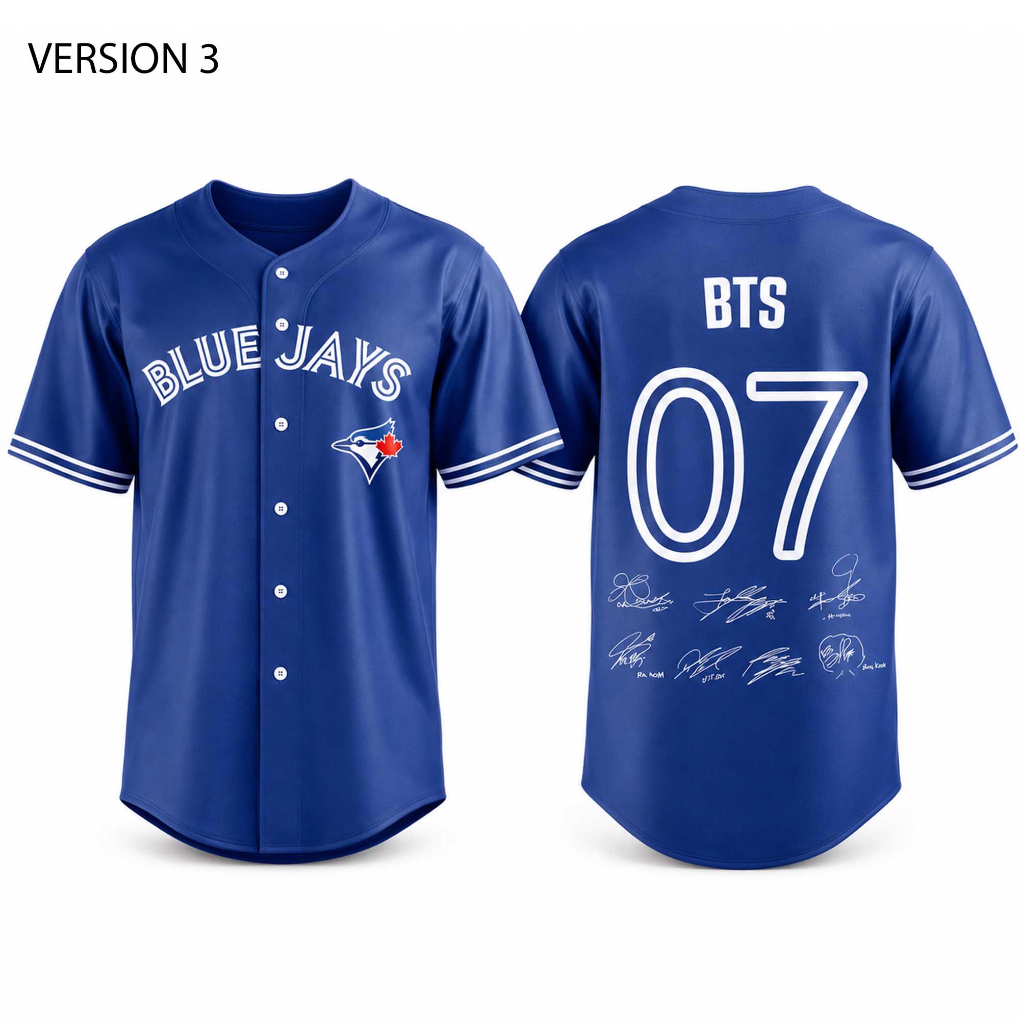 Blue Jays BTS World Tour Rogers Stadium Night 2026 Jersey 3 Blue Jays BTS World Tour Rogers Stadium Night 2026 Jersey (1)