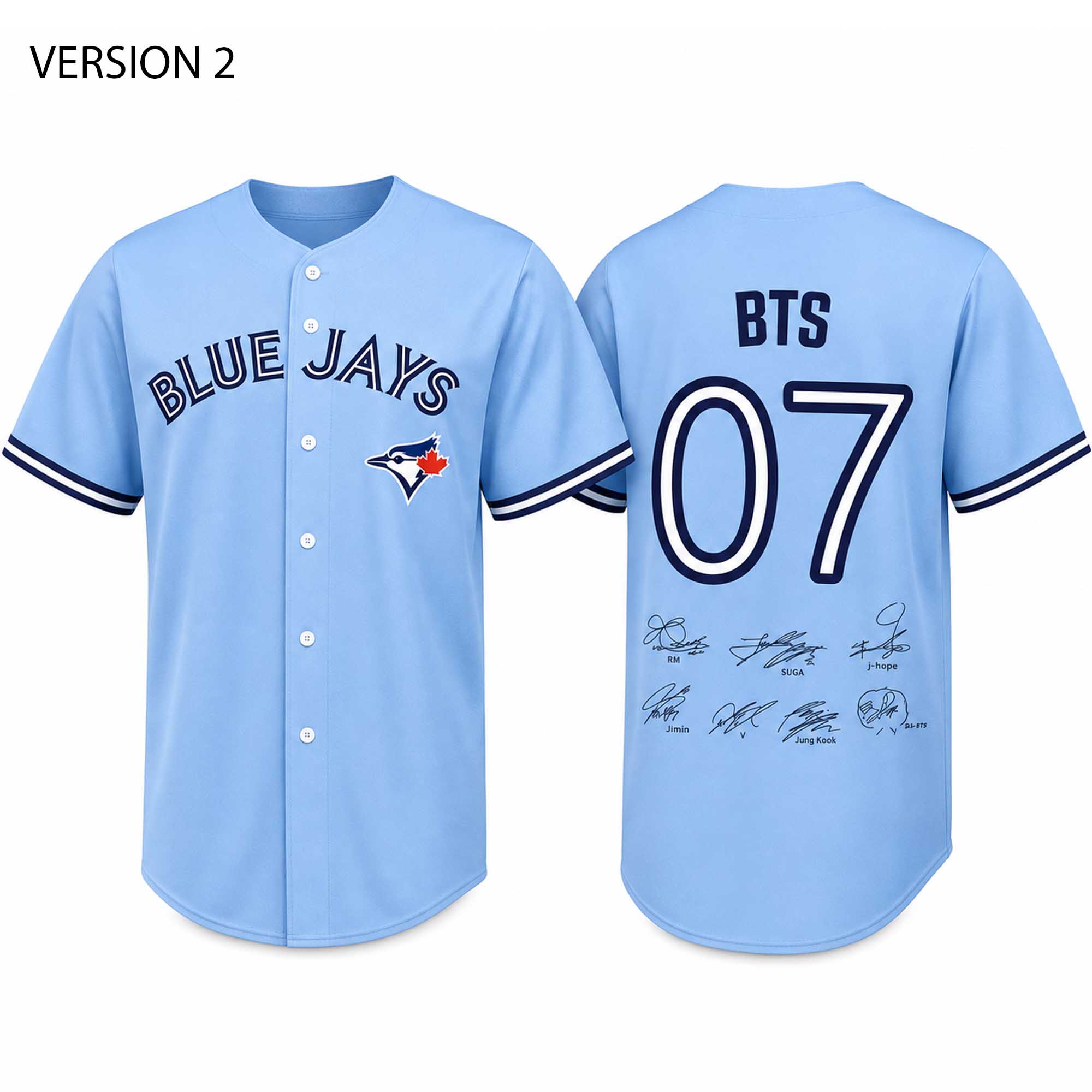 Blue Jays BTS World Tour Rogers Stadium Night 2026 Jersey 2 Blue Jays BTS World Tour Rogers Stadium Night 2026 Jersey (4)