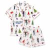 Christmas Love Actually Silky Satin Pajama Set (1)