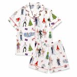 Christmas Love Actually Silky Satin Pajama Set