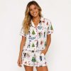 Christmas Love Actually Silky Satin Pajama Set (2)