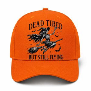 2026 Halloween Dead Tired But Still Flying Hat (3)