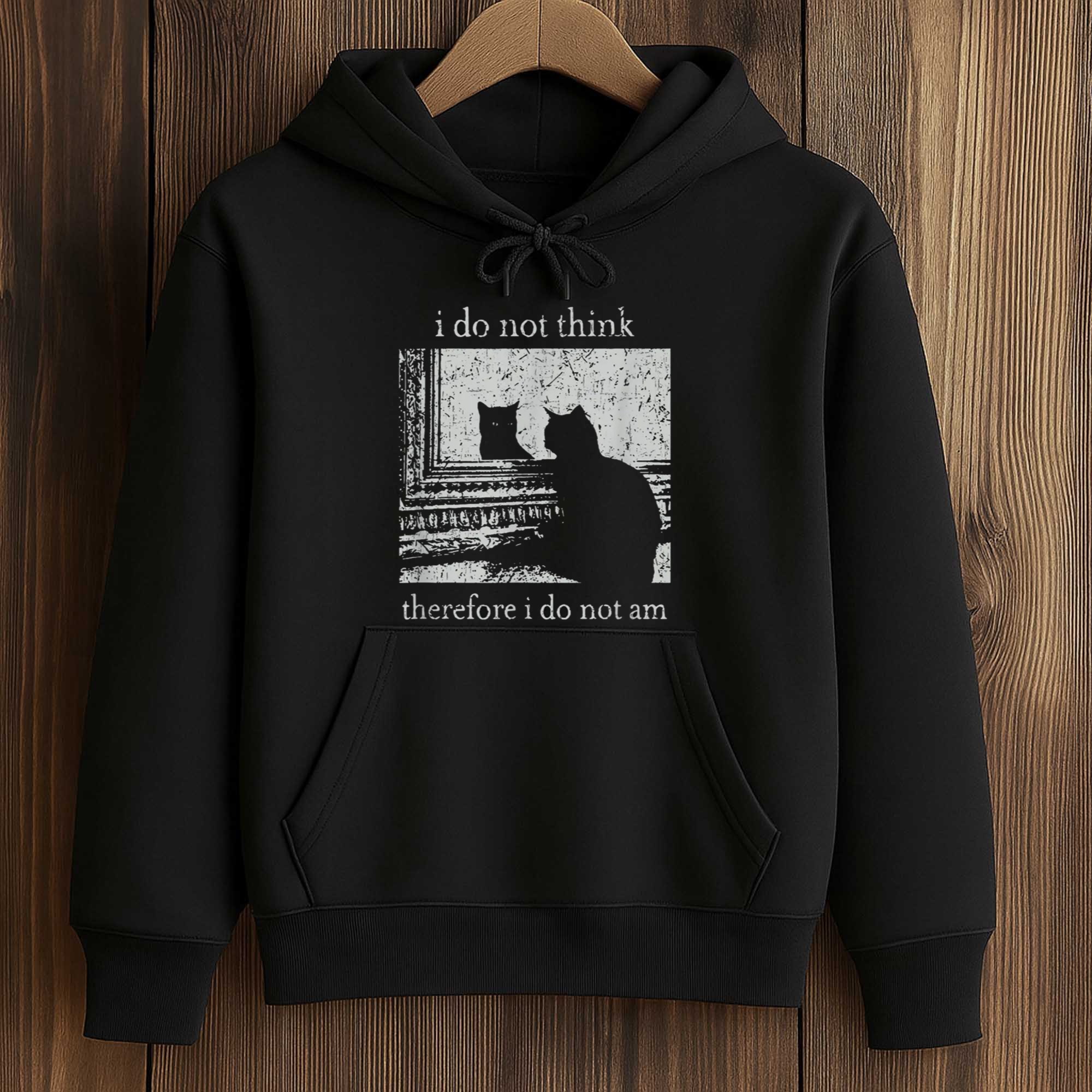 I Do Not Think Therefore I Do Not Am Cat Shirt 4 I Do Not Think Therefore I Do Not Am Cat Shirt (4)