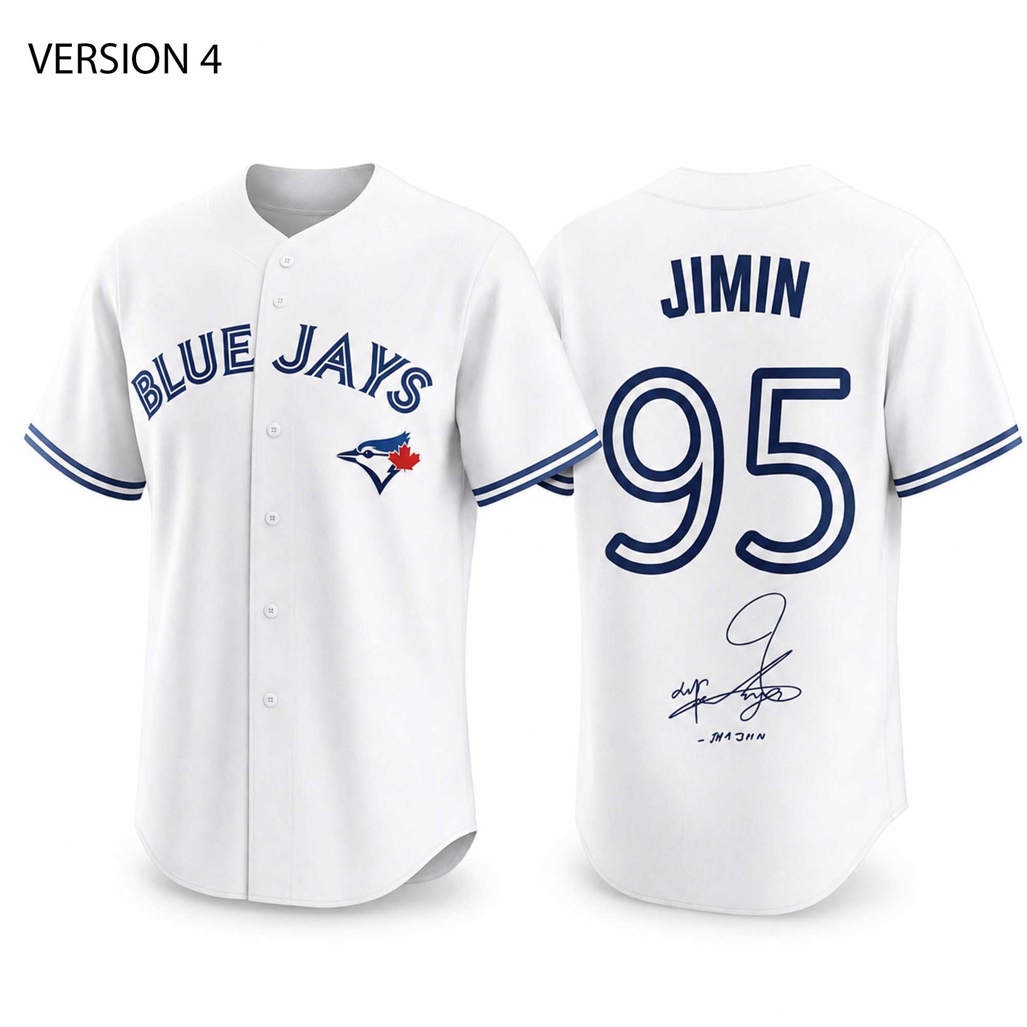Jimin Blue Jays BTS World Tour Rogers Stadium Night 2026 Jersey (1) Jimin Blue Jays BTS World Tour Rogers Stadium Night 2026 Jersey (1)