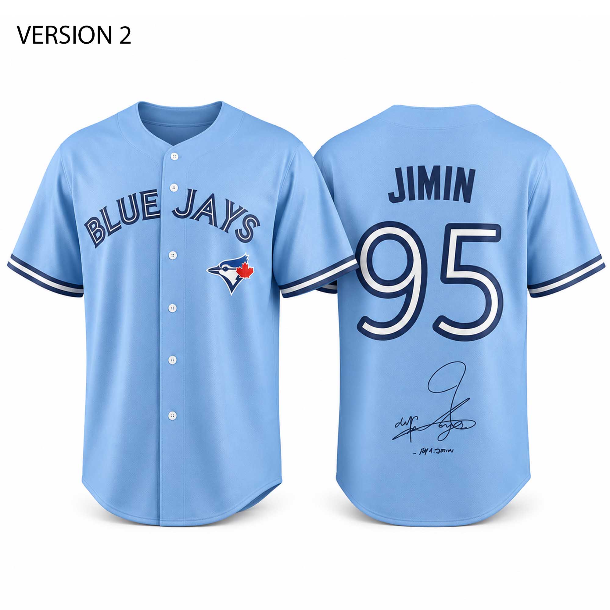 Jimin Blue Jays BTS World Tour Rogers Stadium Night 2026 Jersey 2 Jimin Blue Jays BTS World Tour Rogers Stadium Night 2026 Jersey (3)