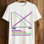 Mass Shootings Vs Therapy 1970s Now Chart shirt