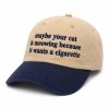 Maybe Your Cat Is Meowing Because It Wants A Cigarette Hats 4 Maybe Your Cat Is Meowing Because It Wants A Cigarette Hats (3)