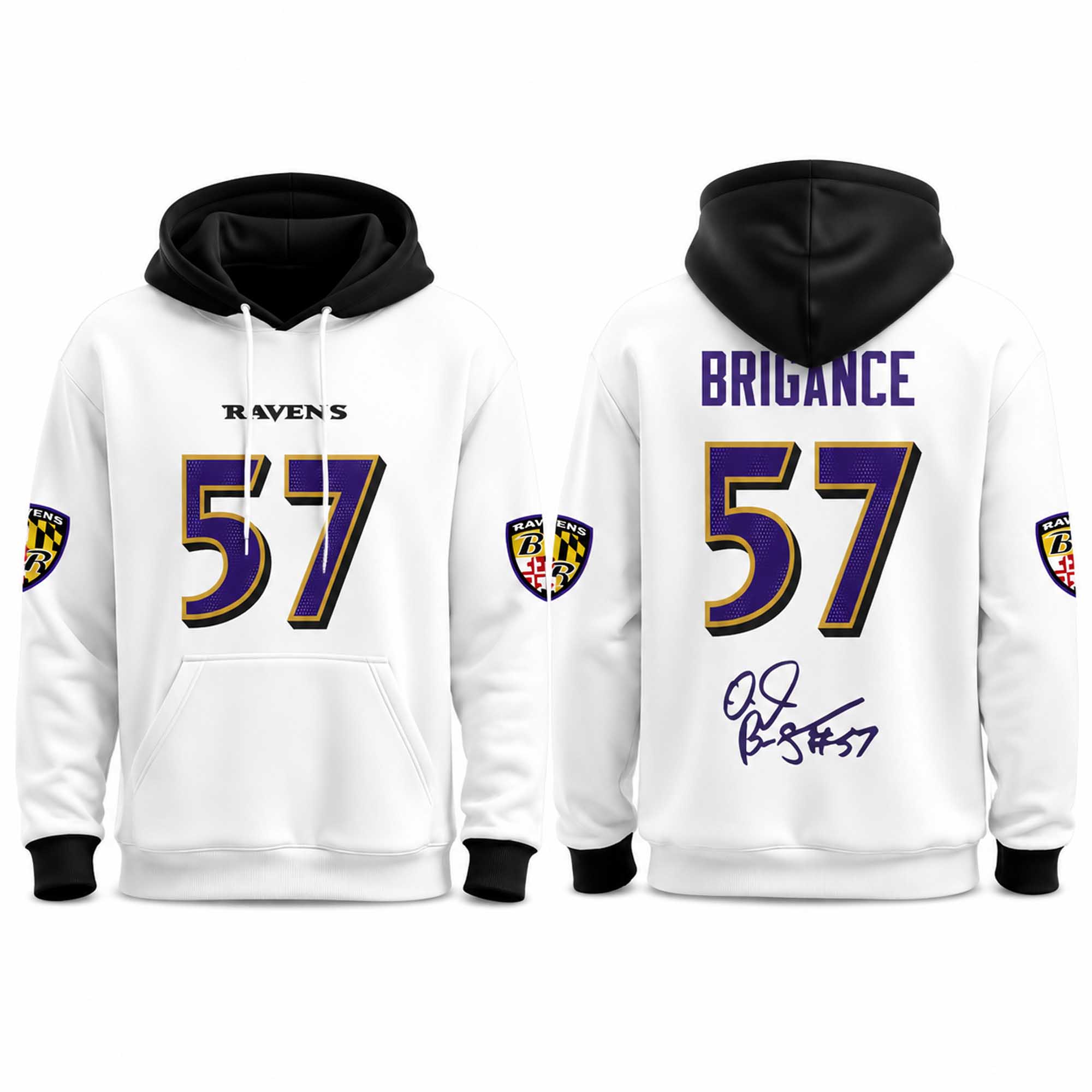 Ravens In Loving Memory O.J. Brigance 1969 2026 Hoodie 2 Ravens In Loving Memory O.J. Brigance 1969 2026 Hoodie (2)