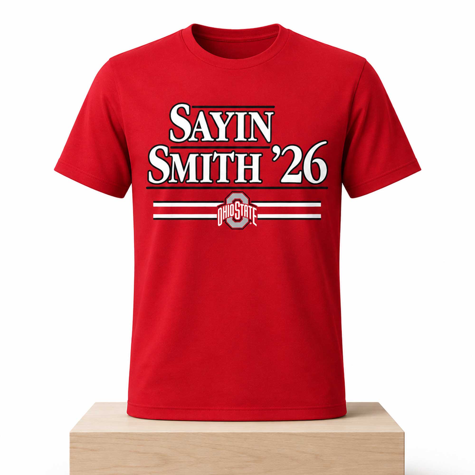 Sayin Smith ‘26 Ohio State Shirt 1 Sayin Smith ‘26 Ohio State Shirt (2)
