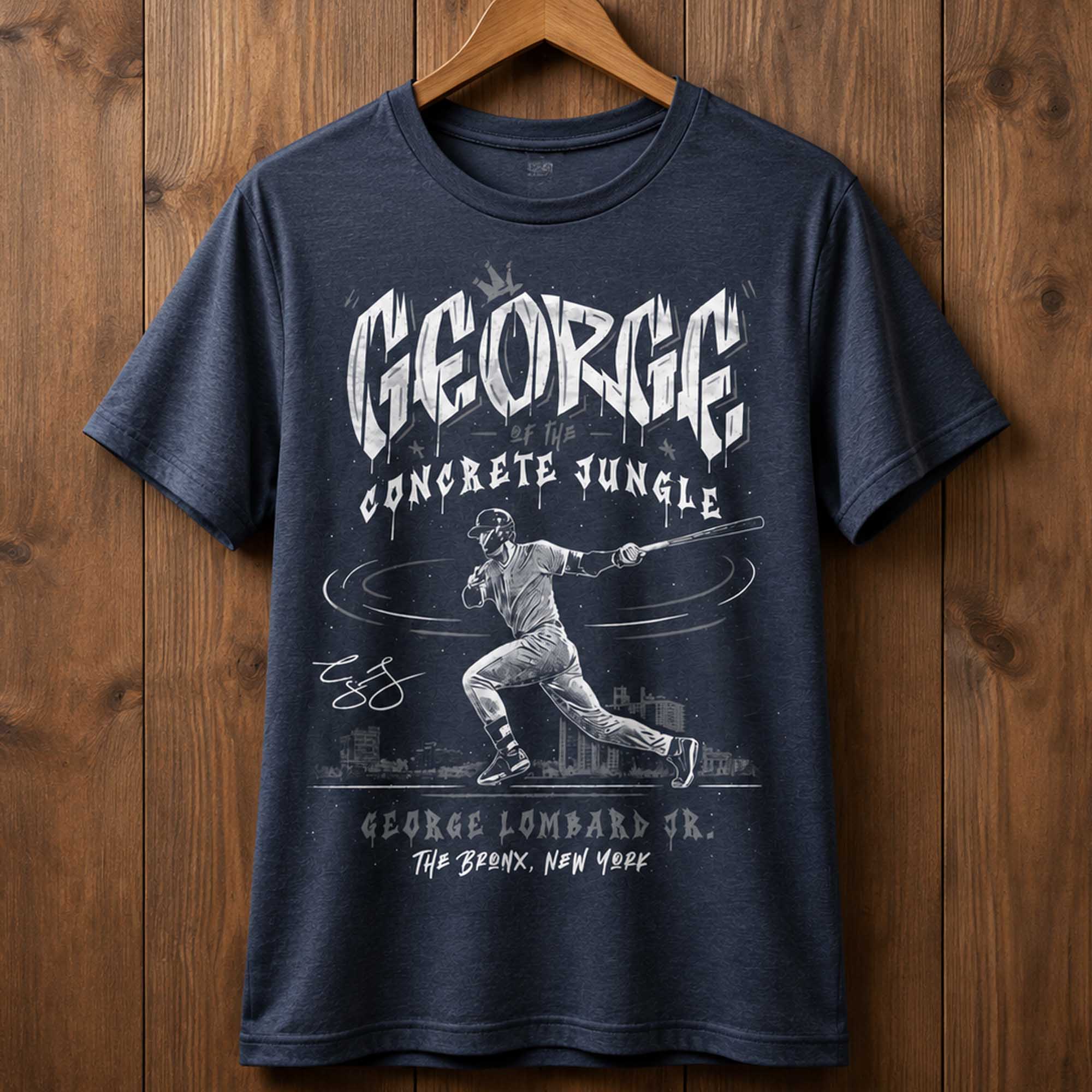 Spencer Jones George Of The Concrete Jungle George Lombard Jr The Bronx NY Shirt (1) Spencer Jones George Of The Concrete Jungle George Lombard Jr The Bronx NY Shirt (1)