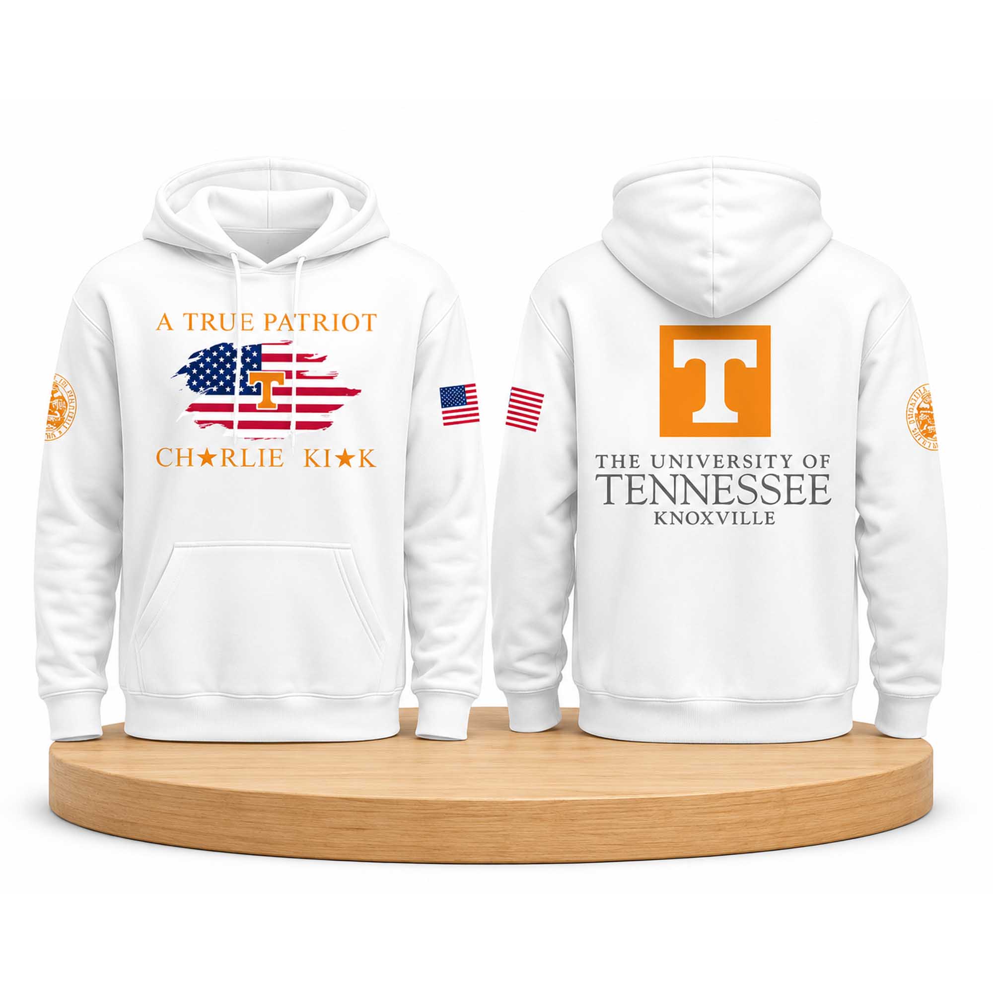 The University Of Tennessee Knoxville A True Patriot Charlie Kirk 2025 Hoodie (1) The University Of Tennessee Knoxville A True Patriot Charlie Kirk 2025 Hoodie (1)
