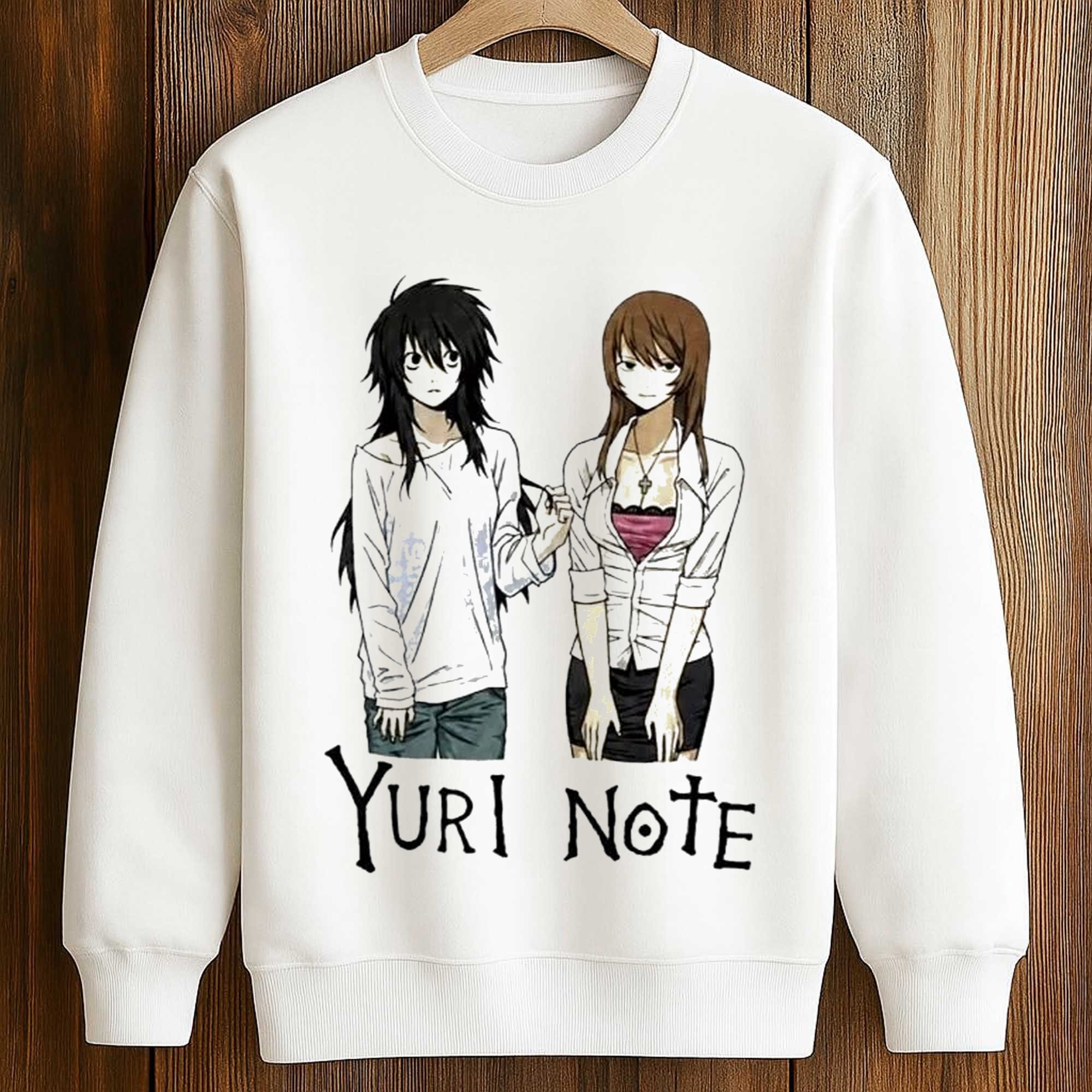Yuri Note Death Note Parody Anime L And Light Genderbend Shirt 3 Yuri Note Death Note Parody Anime L And Light Genderbend Shirt (3)