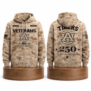 Tigers Veterans Day 250 Years Of Freedom 1776 2026 Hoodie (1)