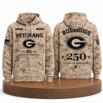 Bulldogs Veterans Day 250 Years Of Freedom 1776 2026 Hoodie