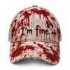 2026 Halloween I'm Fine Blood Hat