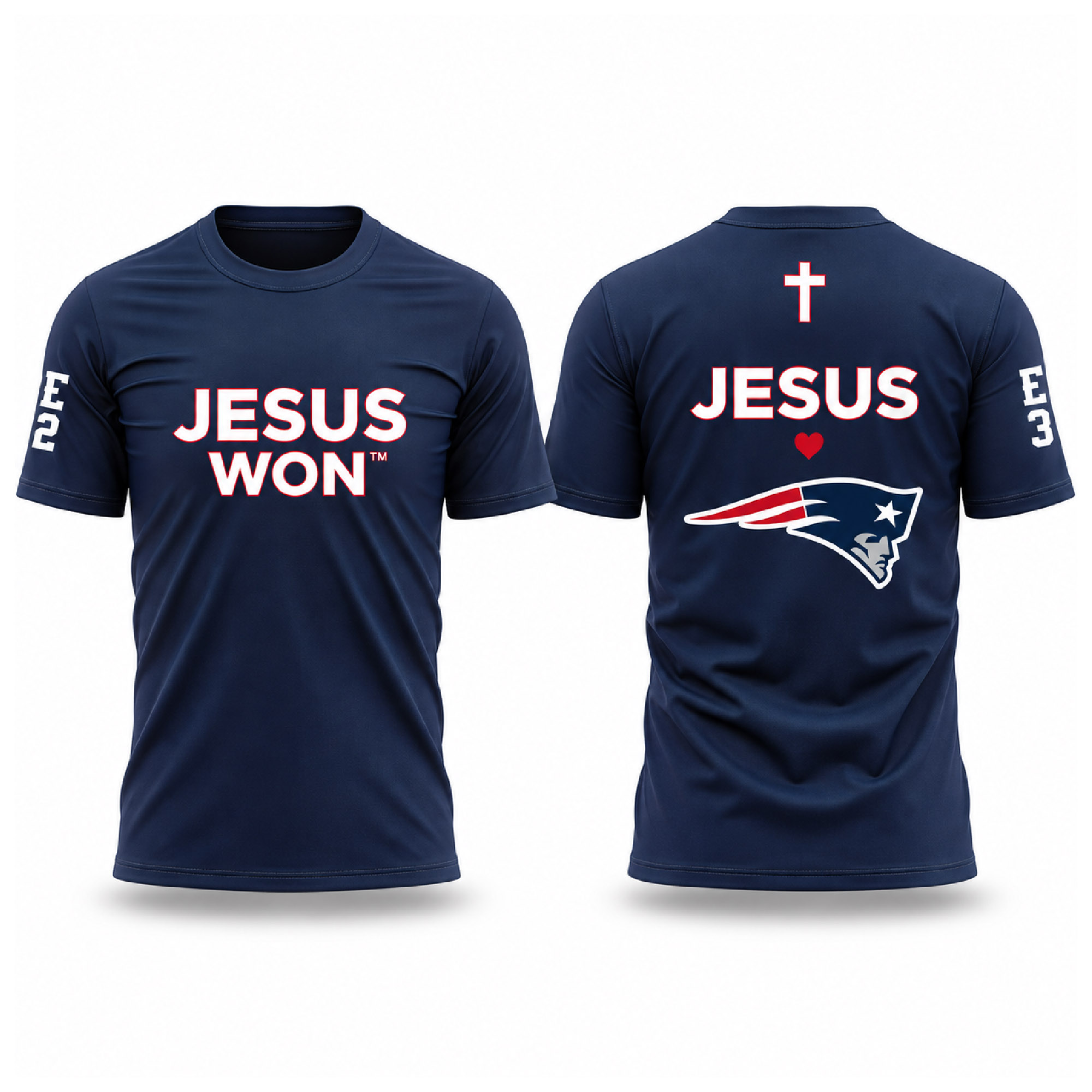 2026 Patriots Jesus Won T Shirt 2026 Patriots Jesus Won T Shirt