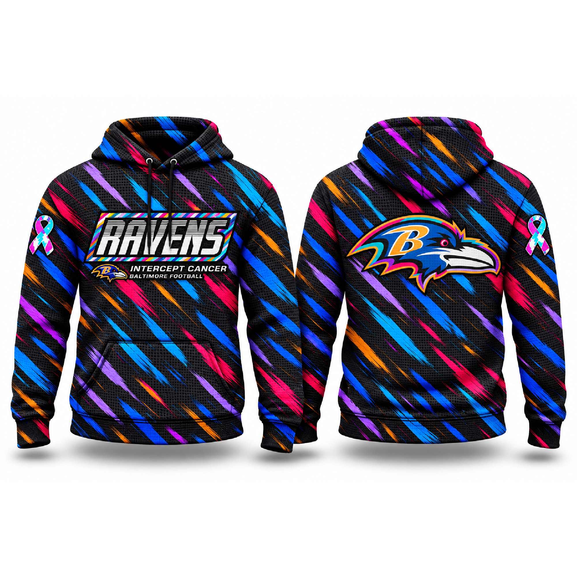 2026 Ravens Crucial Catch Waffle Hoodie 2026 Ravens Crucial Catch Waffle Hoodie