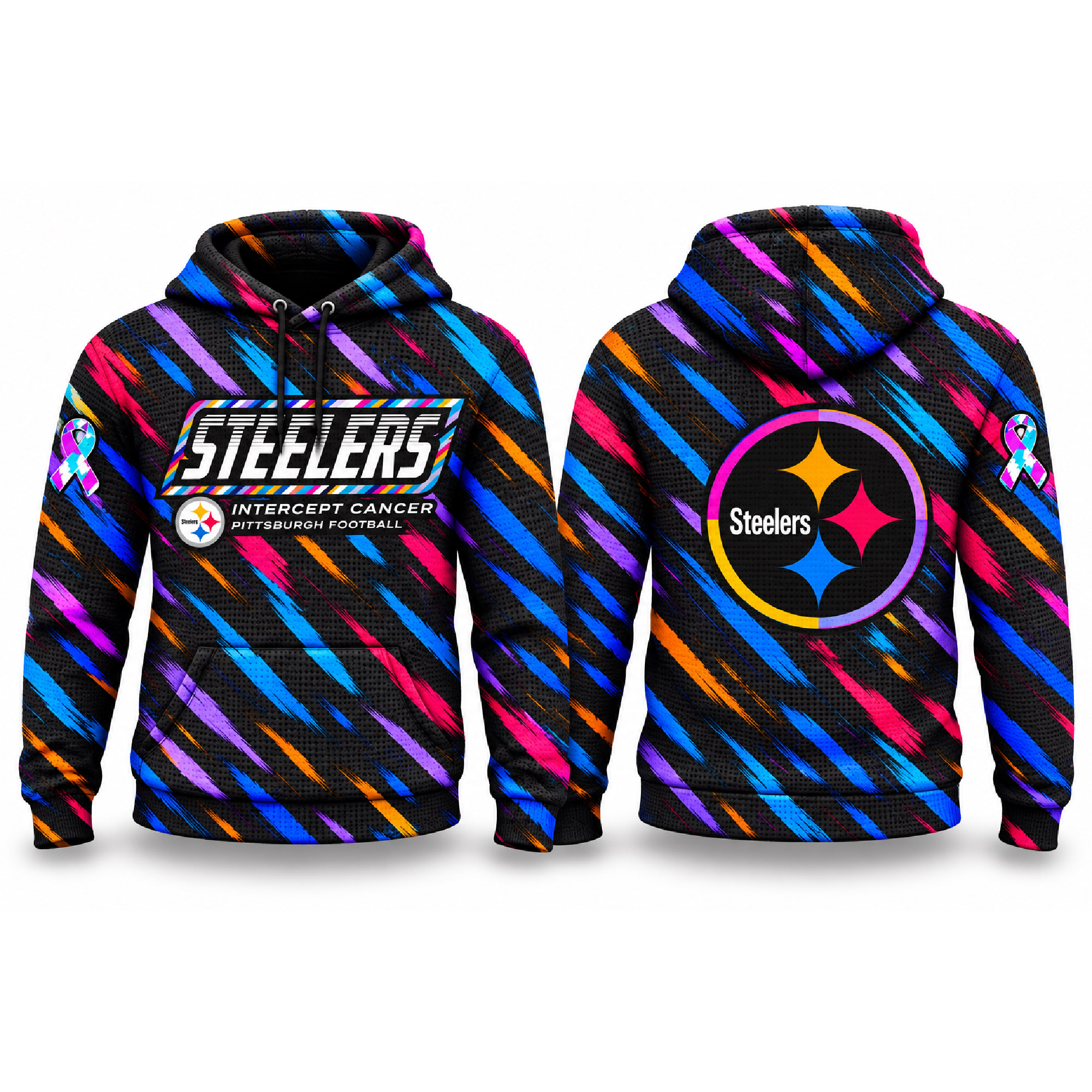2026 Steelers Crucial Catch Waffle Hoodie 2026 Steelers Crucial Catch Waffle Hoodie