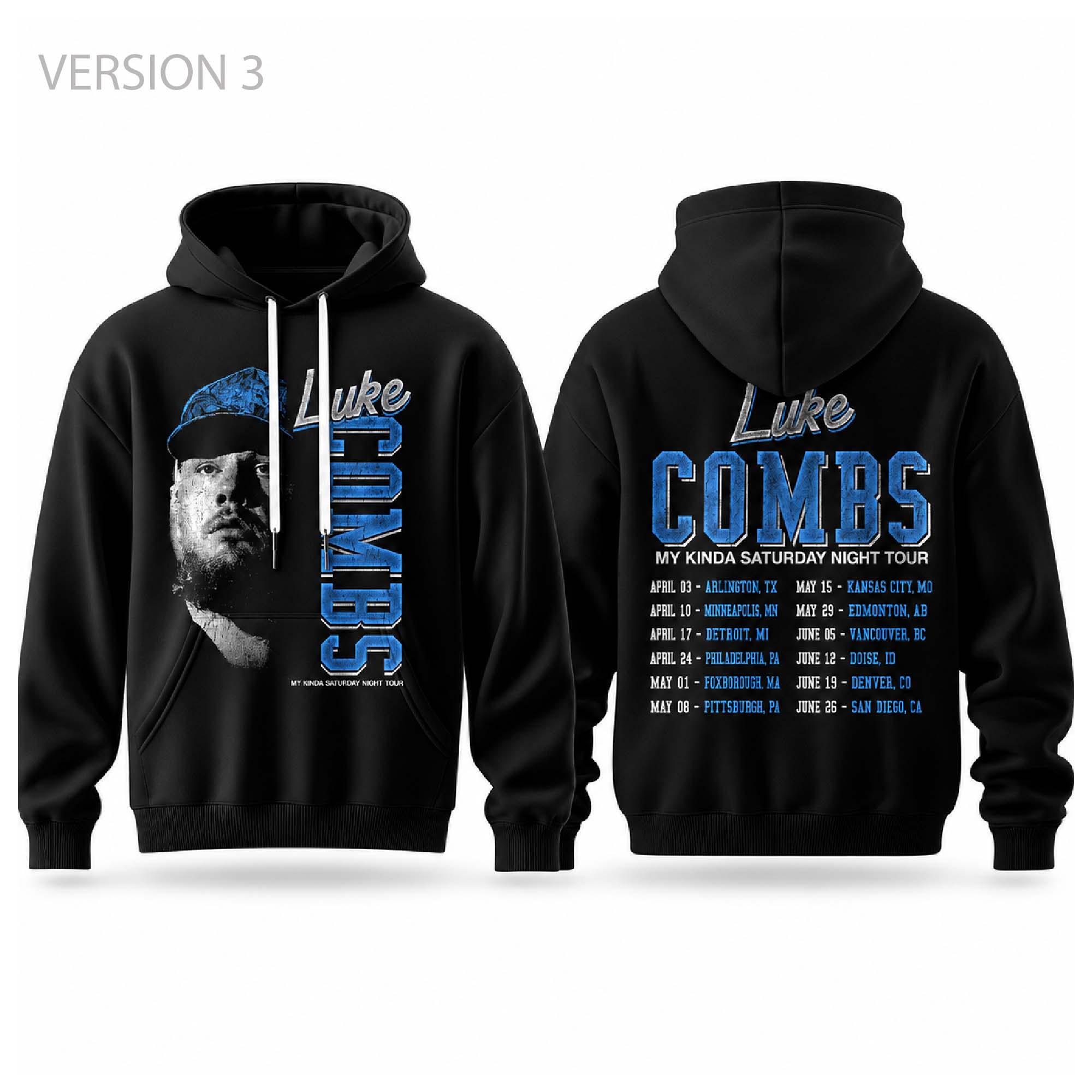 2027 Luke Combs My Kinda Saturday Night Tour Hoodie 3 2027 Luke Combs My Kinda Saturday Night Tour Hoodie (3)
