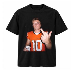 Bo Nix Middle Finger Football T Shirt