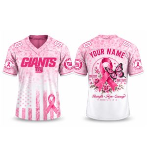 Personalized Giants Breast Cancer Awareness Month 2026 Jersey