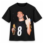 Aaron Rodgers Steelers Middle Finger Smoking and Beer Shirt