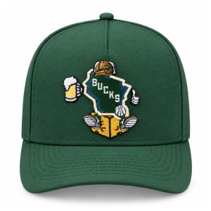 Milwaukee Bucks Beer Mug Cheese Snapback Hat
