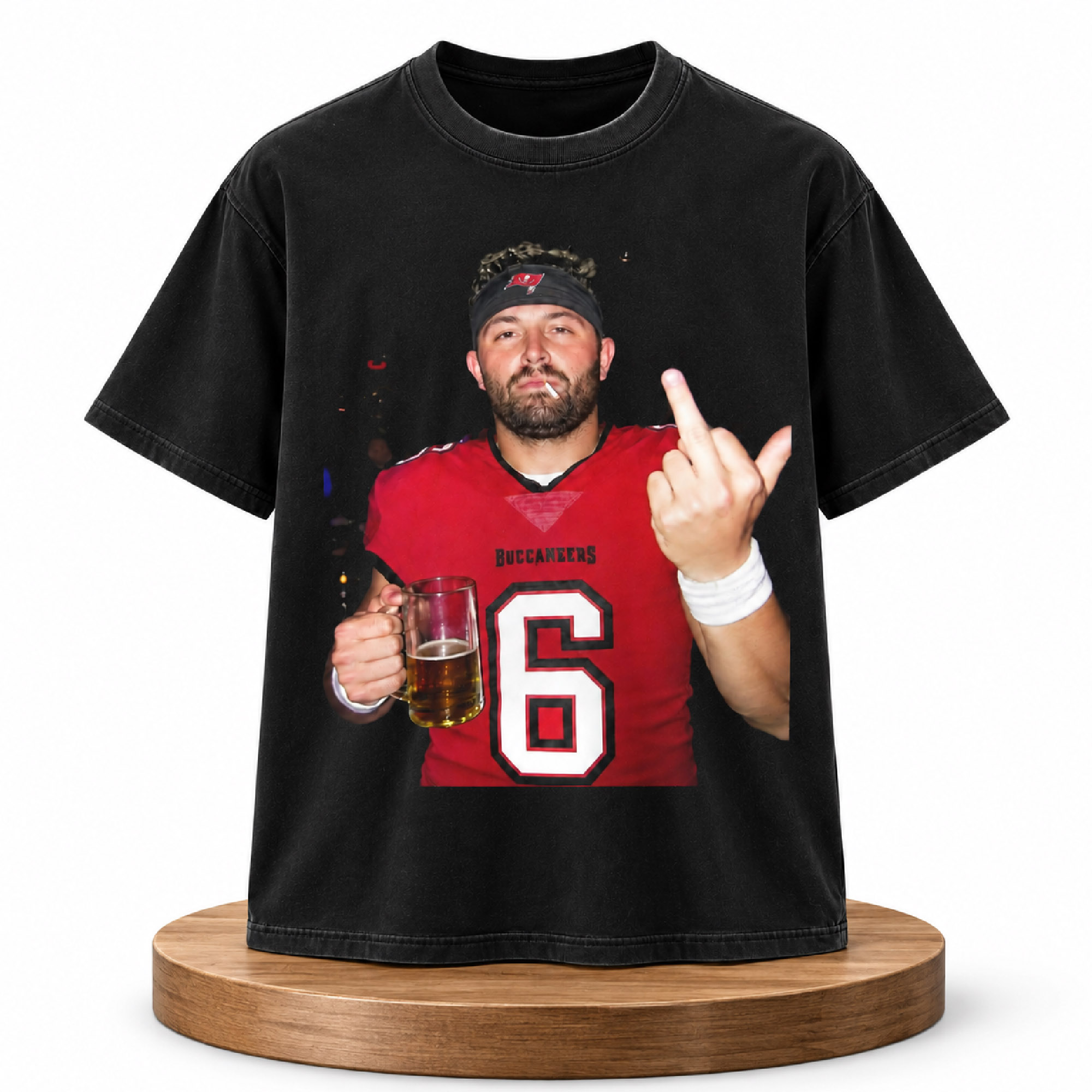 Baker Mayfield Middle Finger Football T-Shirt 2 Baker Mayfield Middle Finger Football T Shirt (2)