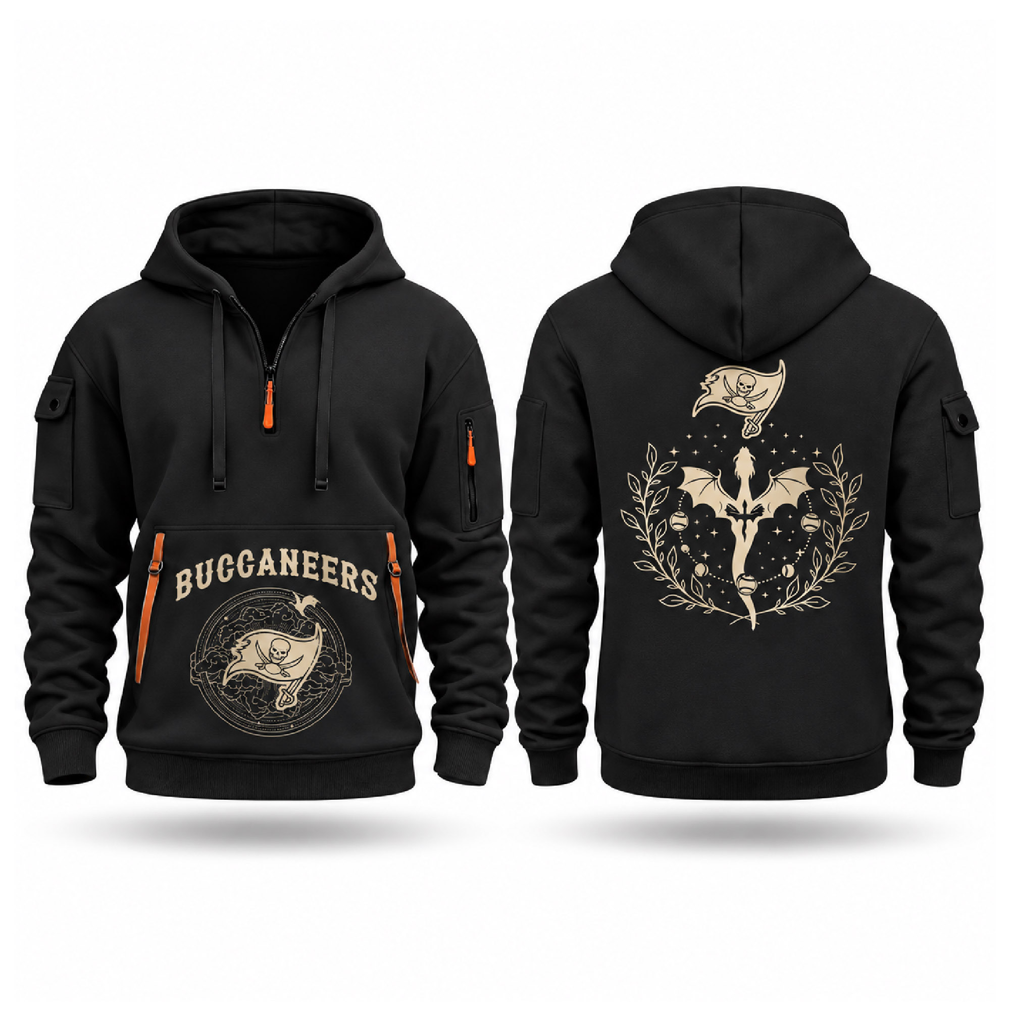 Buccaneers Fourth Wings Night 2026 Quarter Zip Hoodie Buccaneers Fourth Wings Night 2026 Quarter Zip Hoodie