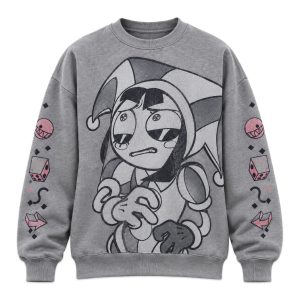 Drake Wears Amazing Digital Circus Pomni Grid Symbols Sweatshirt