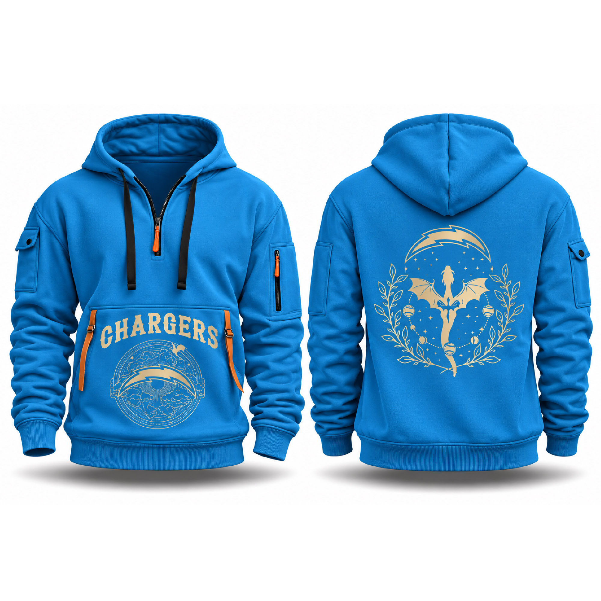 Chargers Fourth Wings Night 2026 Quarter Zip Hoodie 1 Chargers Fourth Wings Night 2026 Quarter Zip Hoodie (2)