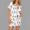 Christmas Love Actually Silky Satin Pajama Set