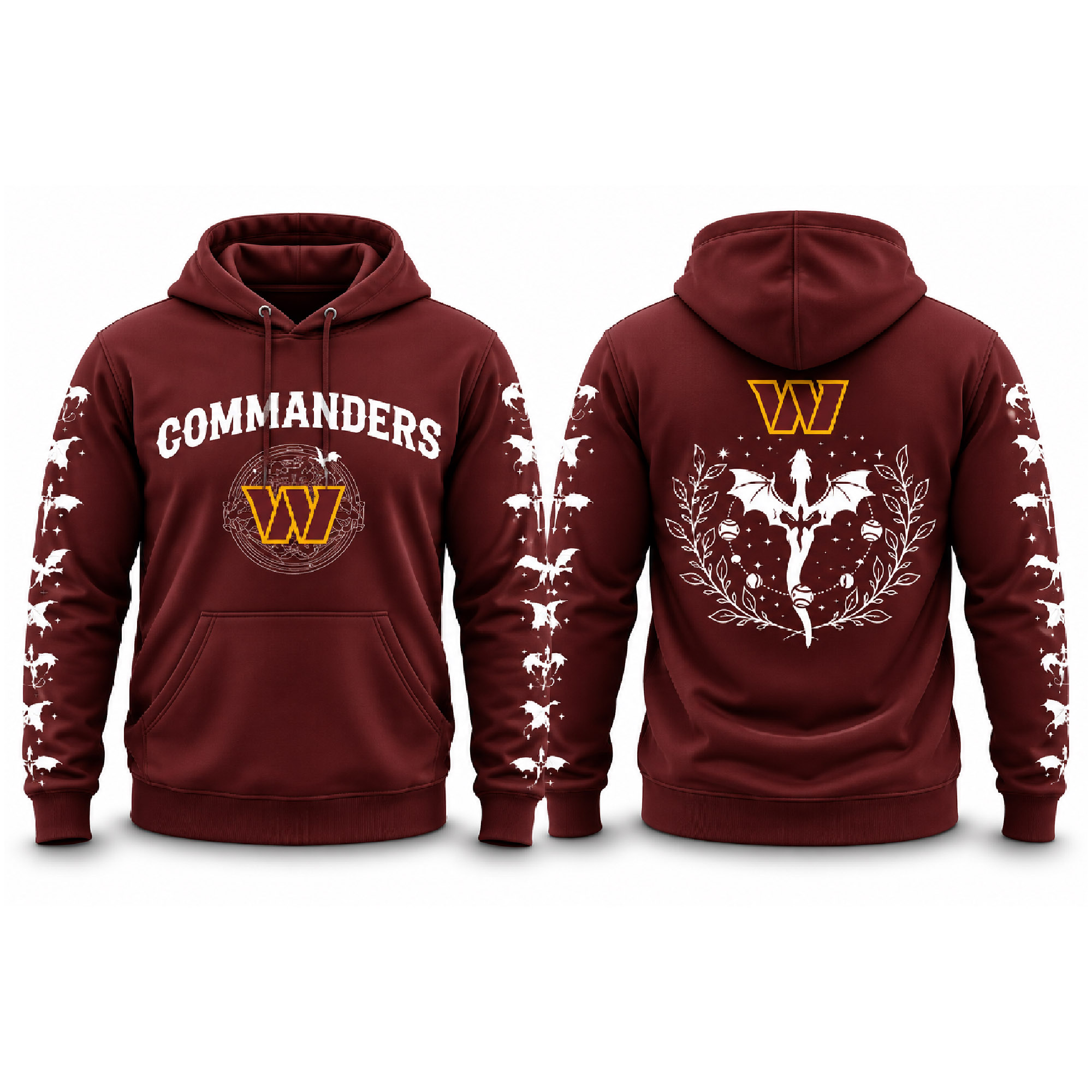 Commanders Fourth Wings Night 2026 Hoodie 2 Commanders Fourth Wings Night 2026 Hoodie (2)