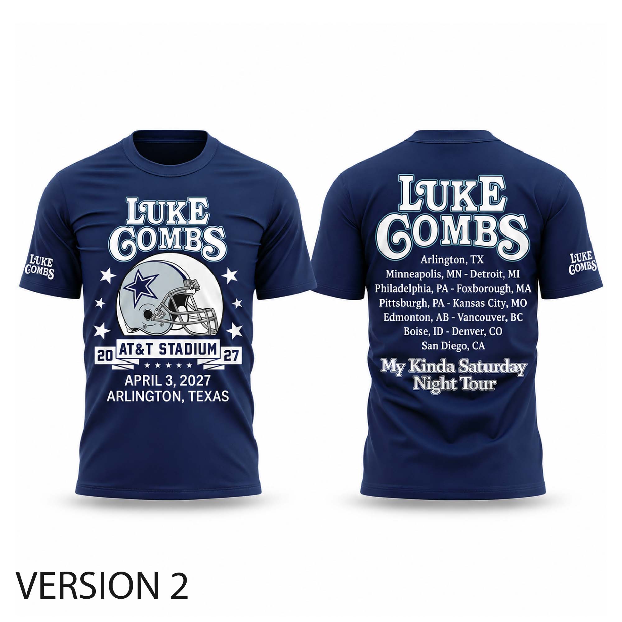 Cowboys 2027 Luke Combs My Kinda Saturday Night Tour Shirt 2 Cowboys 2027 Luke Combs My Kinda Saturday Night Tour Shirt (2)