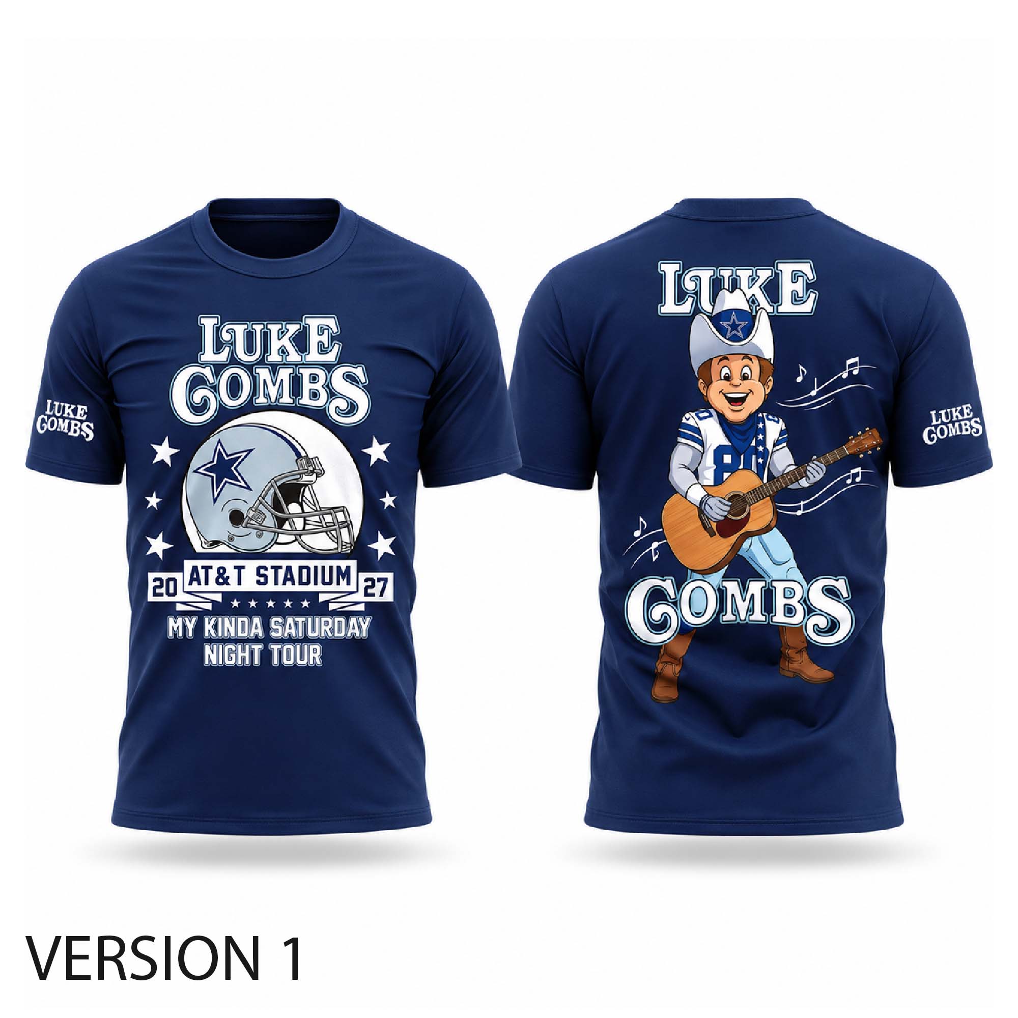 Cowboys 2027 Luke Combs My Kinda Saturday Night Tour Shirt Cowboys 2027 Luke Combs My Kinda Saturday Night Tour Shirt