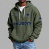 Cowboys EST 1960 Waffle Quarter Zip Hoodie