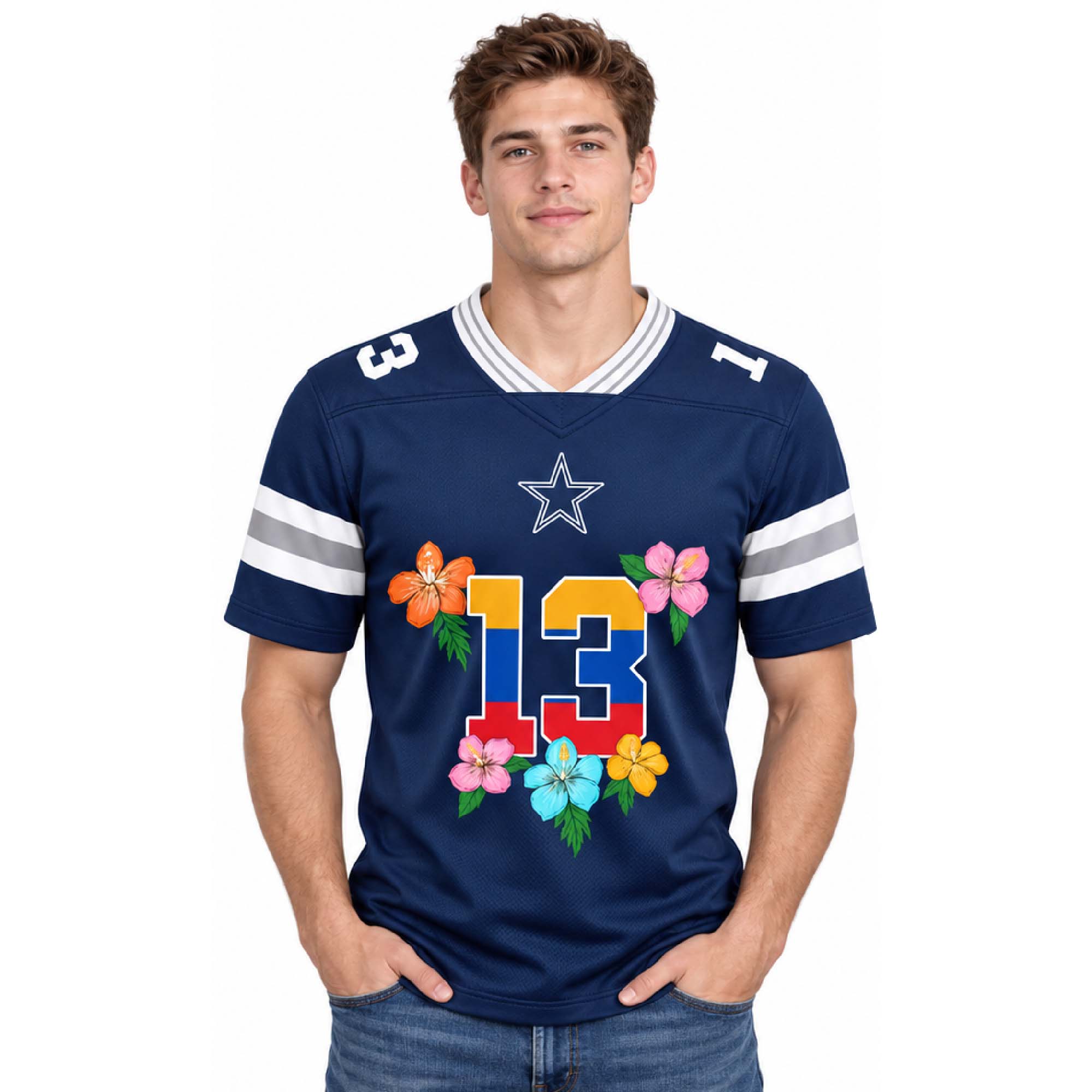 Dallas Cowboys 2027 Karol G Viajando Por El Mundo Tropitour Jersey 2 Dallas Cowboys 2027 Karol G Viajando Por El Mundo Tropitour Jersey (2)