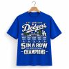Dodgers 5 in a Row NL West Division Champions Shirt (2)