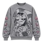 Drake Wears Amazing Digital Circus Pomni Grid Symbols Sweatshirt