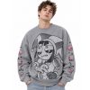 Drake Wears Amazing Digital Circus Pomni Grid Symbols Sweatshirt (4)